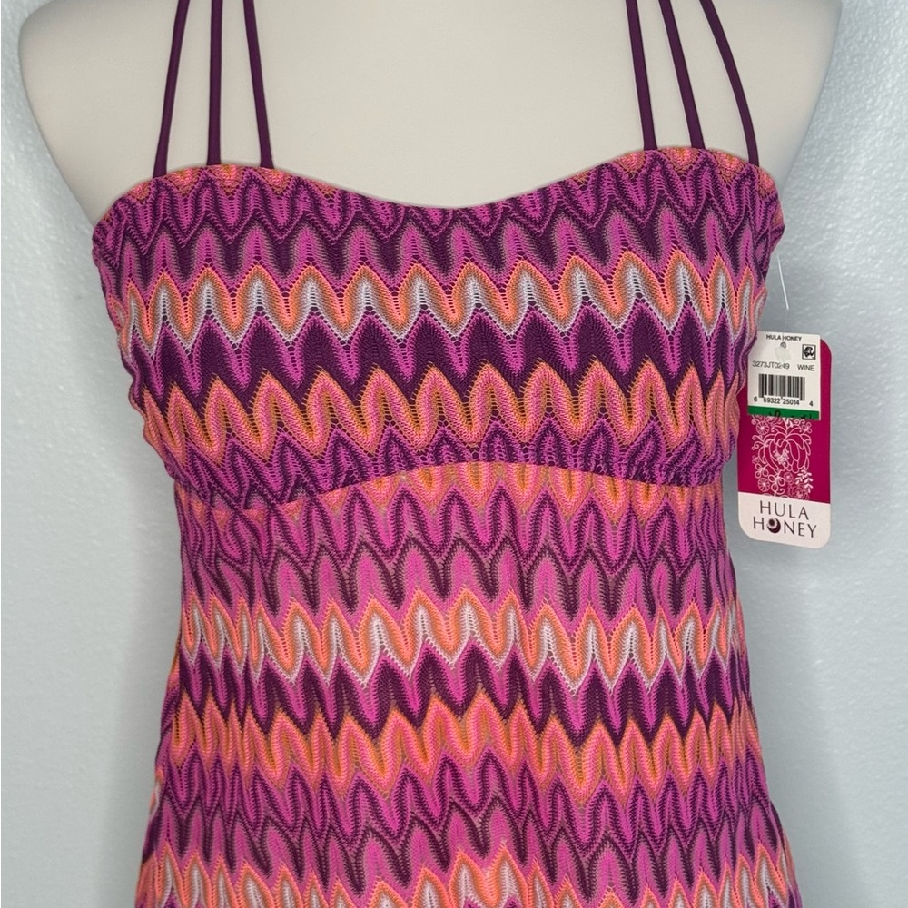 Hula Honey Tankini in Purple and Pink | New with Tags, Size Large